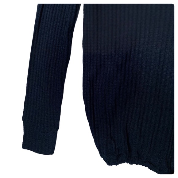 CHASER - LONG SLEEVE 1/4 BUTTON HENLEY DRAWSTRING WAIST TEE - M - NWT - Picture 5 of 14